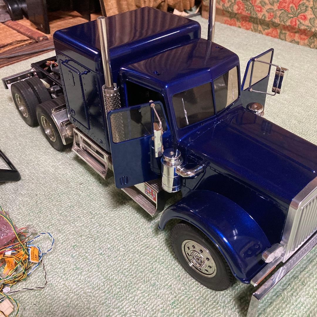 Tamiya 1/14 King Hauler Kai RC Big Truck Racing Blue | eBay