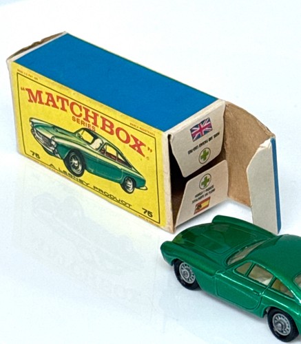 Matchbox - Lesney- 75 - Ferrari Berlinetta - NEAR MINT+ Car - Nice Box - Picture 12 of 13