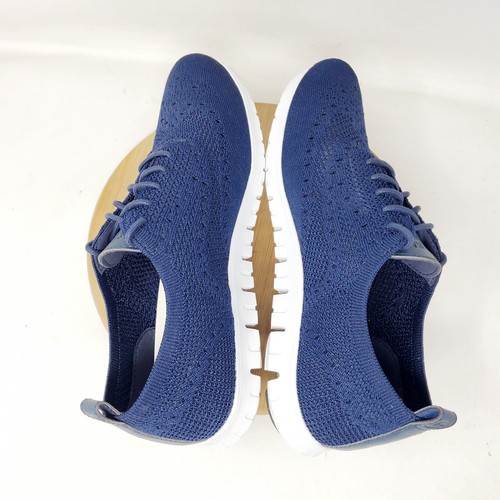 Cole Haan Zerogrand Shoes Womens 9 Blue Stitchlite Oxford Wingtip Sneaker - Picture 10 of 13