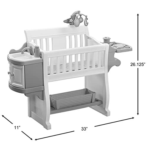 Kids&rsquo; My Very Own Nursery Baby Doll Playset, Furniture, Crib, Feeding Station...