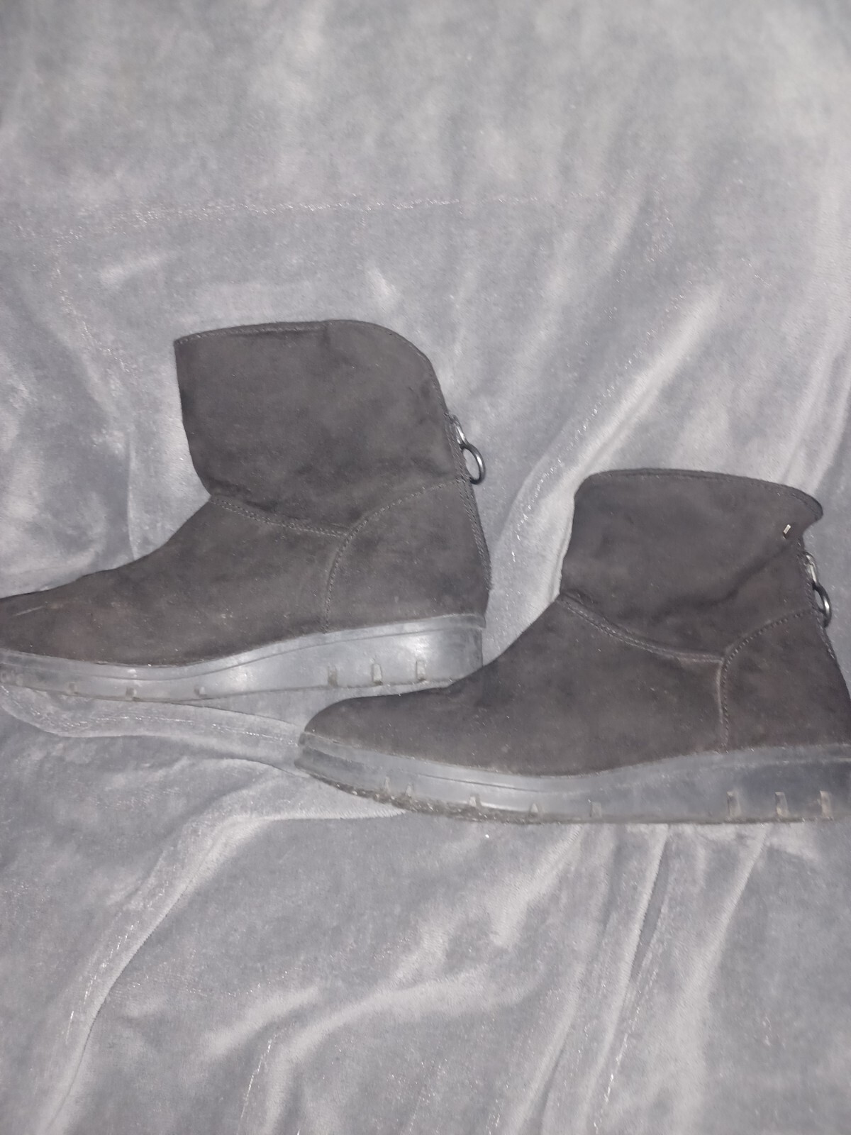 Two Pair Basic Edition Boots Zip In Back Burgundy… - image 16