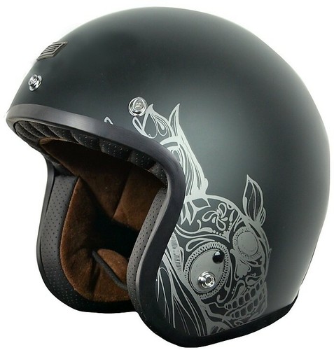 Casco Jet Bandit Aperto Origine Primo Looser Matt Black Varie Tg Moto  Custom | eBay