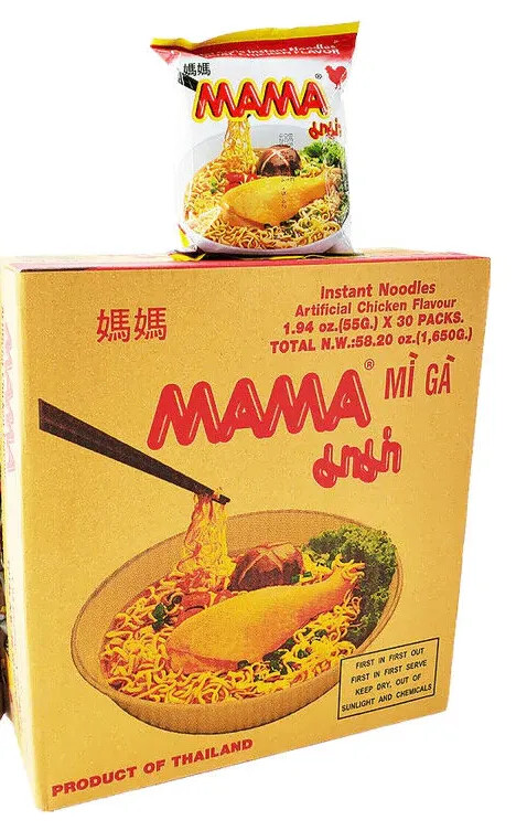 Mama Chicken Instant Noodles 1.94 oz x 30 Packs~ US SELLER~12/2026