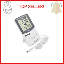 iKKEGOL Dual Sensor LCD Display Indoor Outdoor Digital Thermometer Hygrometer wi