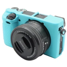 AMZER Soft Silicone Protective Case for Sony ILCE-6300 - Blue