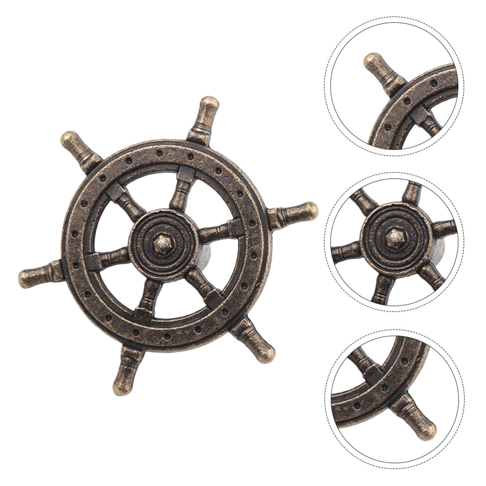 5 Pcs Features Twist Knob Wardrobe Cabinet Handle Black Door