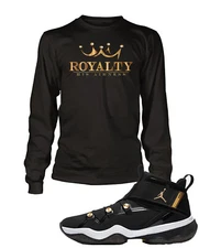 Royalty Crown His Airiness Tee Shirt to Match J4 Sneaker Graphic Big Tall Small