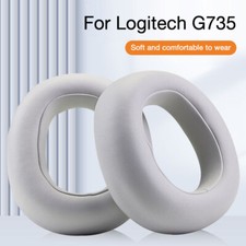 Replacement Protein Leather Ear Pads Foam Cushion For Logitech G735 Headphone