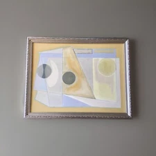 LISTED ARTIST painting ABSTRACT modernist CUBIST CUBISM Dr. Benjamin Gross 