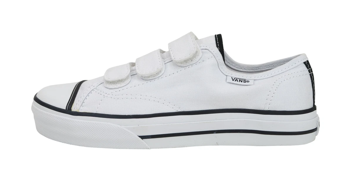 VANS Prison Issue 3V Straps True White Canvas Big Kids Girls Boys