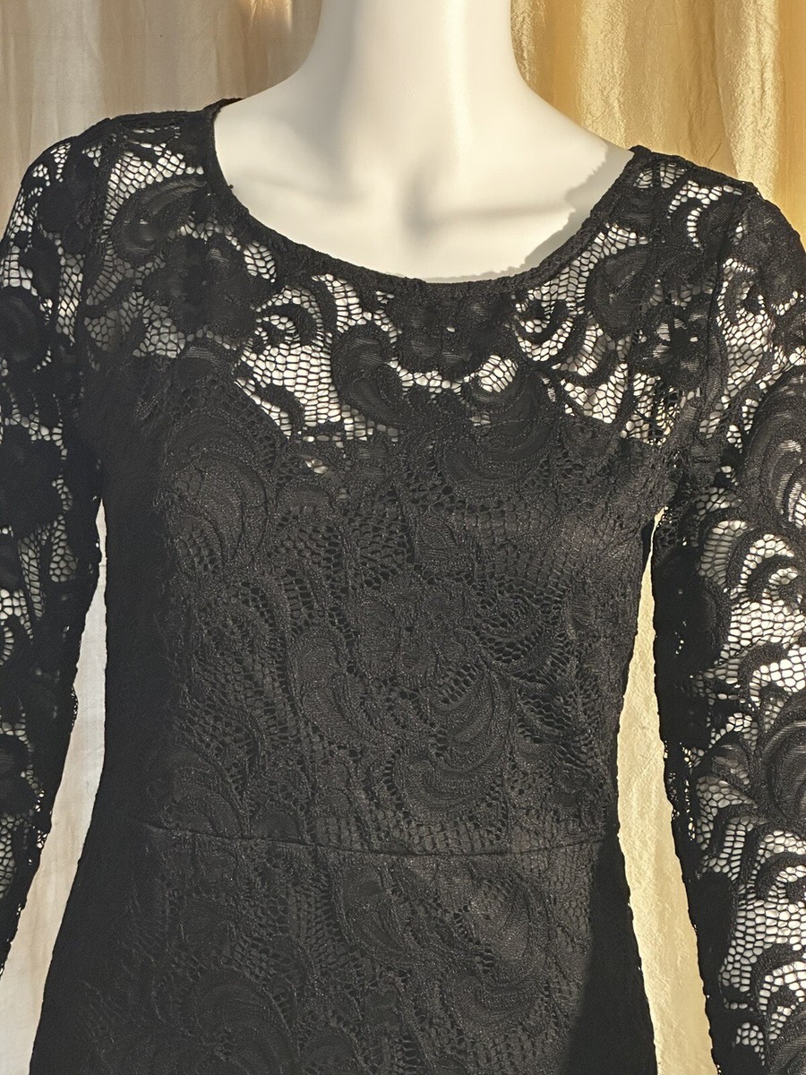 ambiance black lace dress A.L.C. Women's Eden Lace Mini Dress in Black, Size 00 main image 1