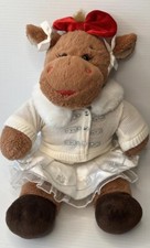 Build a Bear Workshop Merry Christmas Stuffed Plush 17" Holly Moose Limited Rare