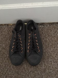 converse grey suede rose gold