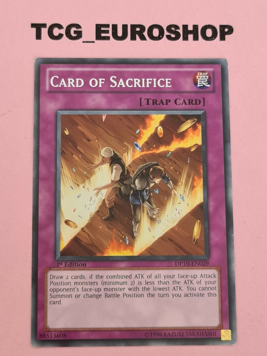 dark sacrifice yugioh card CARD OF SACRIFICE | YUGIOH | DP10 | 2011 | 1st ED | RARE | ENGLISH