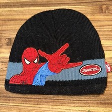 SPIDER-MAN - MARVEL: Beanie Knit Kids/Teens Cap Hat Soft Black Red Gray