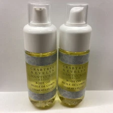 Crabtree & Evelyn NANTUCKET BRIAR Body Oil (2) HUILE DE CORPS 4oz JOJOBA Set NEW