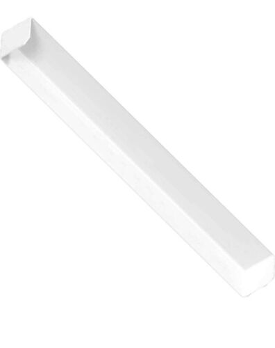 10 xUPVC Plastic Fascia Board Double Ended Corner Joint White 600mm Round Edge - Afbeelding 1 van 2