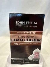 John Frieda Precision Foam Colour #4 BG Dark Chocolate Brown Permanent Color
