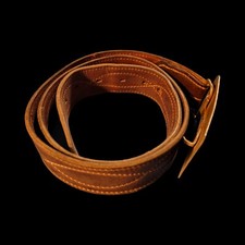 VINTAGE HEREFORD BRAND SIZE 36 LEATHER BELT WITH BELT BUCKLE