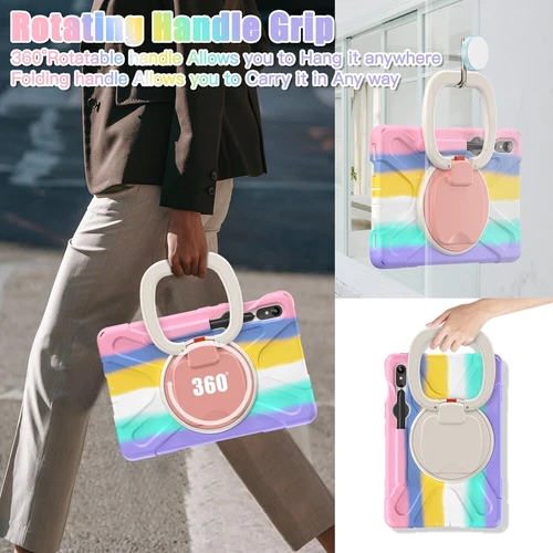 For Samsung Galaxy Tab S9 Ultra S9 Plus S8 Rotating Shockproof Carry Tablet Case - 第 8/89 張圖片
