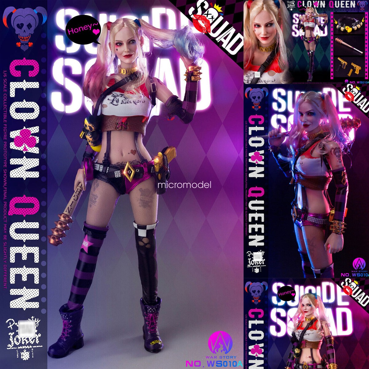 WAR STORY WS010-A Clown Queen 1/6 Action Figure Collectible Female