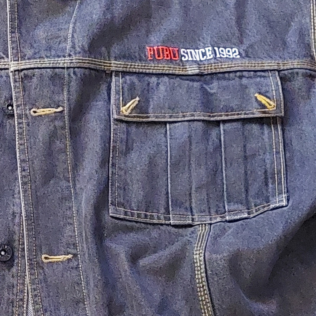 FUBU Jeans VTG Denim Jacket Men's Size XXL | eBay