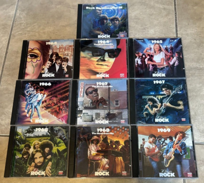 HUGE LOT 10 Time Life CD Sets Classic Rock in Cases w/ books 1964-1969 ...