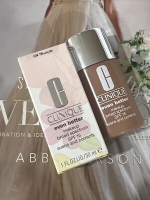 Clinique Even Better Makeup SPF15 CN 78 Nutty 1fl oz. 30ml New in Box