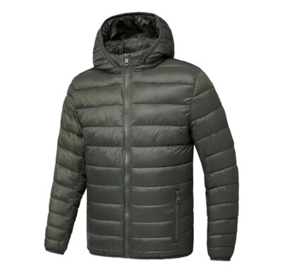 HERREN WINTER UND FRÜHLING JACKE WASSERDICHT MIT ABNEHMBARER KAPUZE / 500 GR