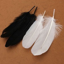 50PC Beautiful Large Goose Feathers 15 -20cm High Quality Arts &Crafts Gift