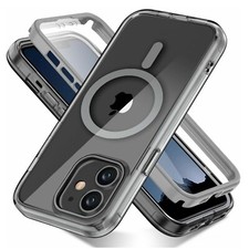 For iPhone 15 14 16 17 18Pro Max 11 Mag Safe Magnetic Screen Protector Slim Case