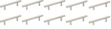 ELEMENTS Satin Nickel Cabinet Hardware Handle Pull 156SN Naples Bar Lot of 10
