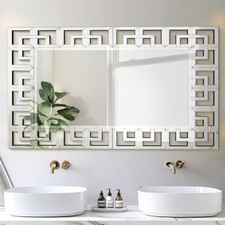 Oversize Grecian Venetian Wall Mirror Sliver Accent Mirrors for Hotel Fireplace