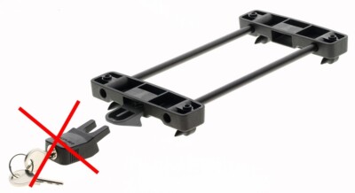 Racktime Snapit System Adapter schwarz für Racktime Gepäckträger Adapterplatte