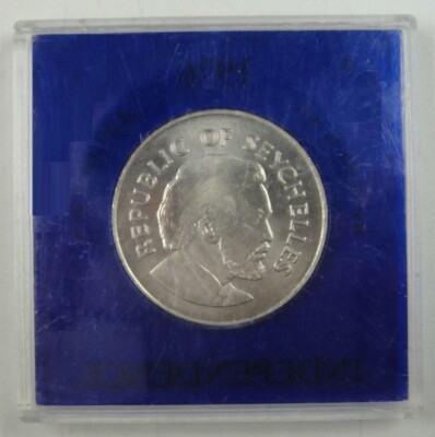1976 SEYCHELLES - 10 RUPEES - INDEPENDENCE / TURTLE - MINT BU