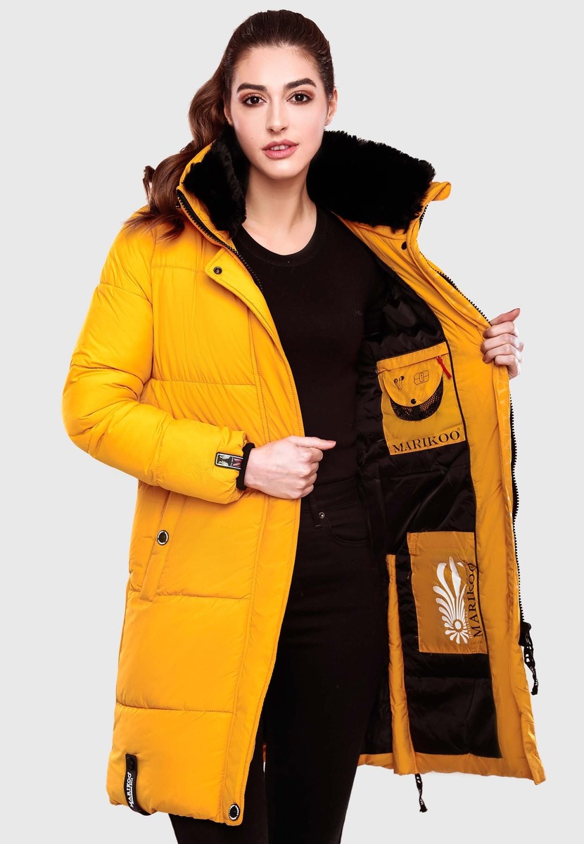 MARIKOO B892 Women's Warm Winter Coat Parka Long Quilted Coat