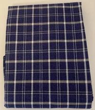 New Tommy Hilfiger Euro Pillow Sham Blue Vntg Plaid Cotton Americana 26”x 26”