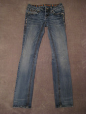 Rock Revival Jeans Womens 24 Vivian Straight Leg Western Cowgirl DISTRESSED