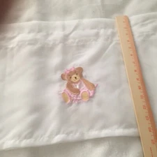 Ballerina Bears white sheer valance 90" by 14" from Kids Line