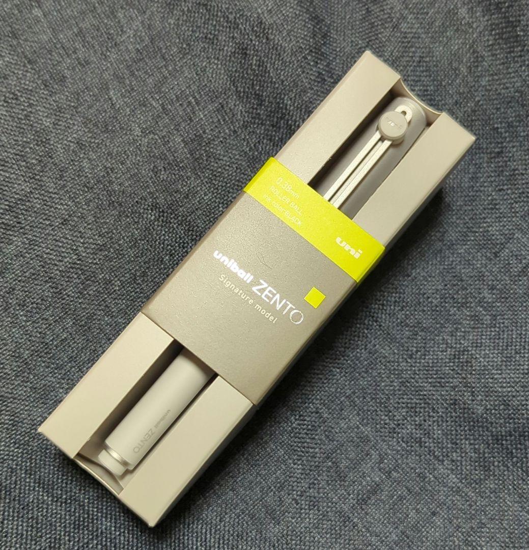 uniball ZENTO　Signature model　0.38 / 0.5 Amazon.com : ZENTO Signature Model Silver Ballpoint Pen 0.38