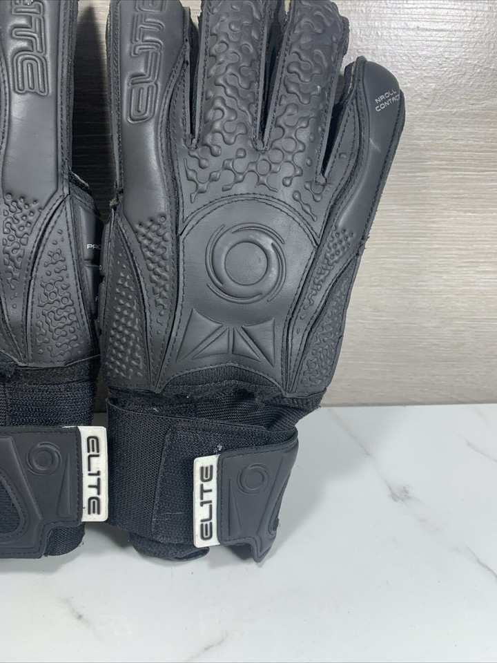 Elite Black Solo Goalkeeper Gloves Size 9 eBay