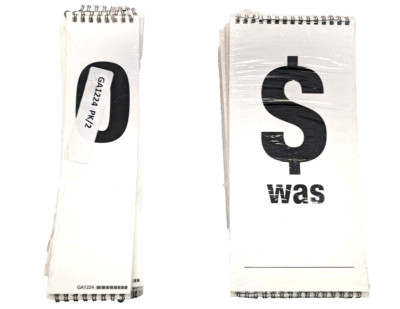 52 Retail Pricing Flip Board Numbers 11.5'' x 5.5''  &  11.5 x 3