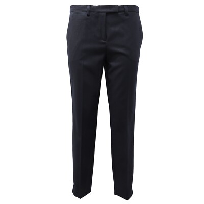 7730AE pantalone donna MARELLA SPORT dark blue metallic effect trouser woman