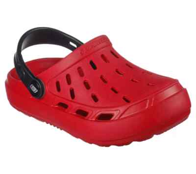 Kids Boys Skechers Foamies Swifters Clogs lightweight 400064L Red Brand New