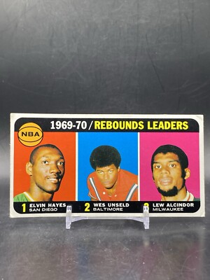 1970-71 Topps #5 Elvin Hayes Kareem Abdul-Jabbar Wes Unseld HOF Vintage Card