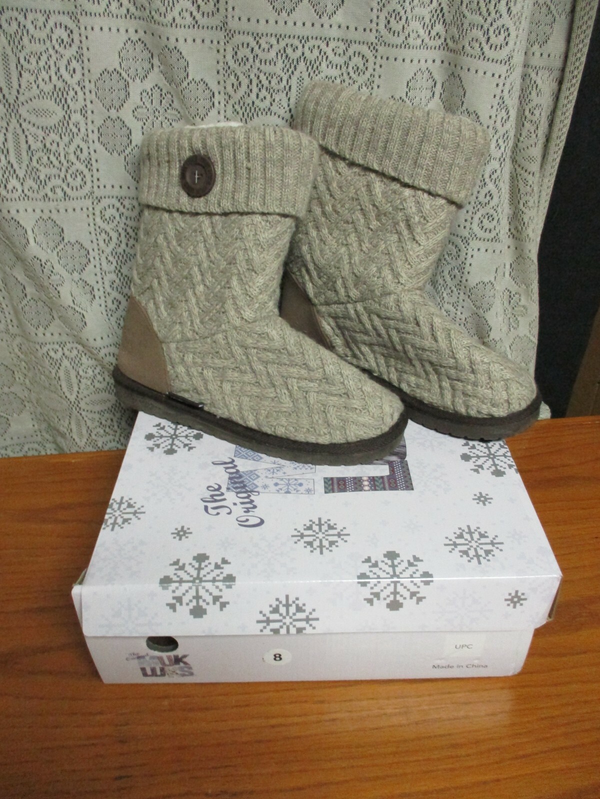 MUK LUKS - Women's Taupe Janet Boots 
