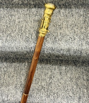 Messing Gehstock mit Teleskopgriff Royal Look Vintage Antik Viktorianisch