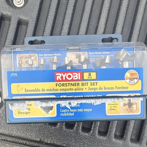 Ryobi Forstner Bit Set 8 pcs 1/4–1-3/8 in Woodworking Drill Bits A9FS8