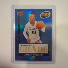 2025 Upper Deck World of Sports - Making the Grade Jordan Harrison #MTG-HA Blue