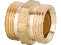 Schraubverbinder Durchgang Ag X Ag Eurokonus X Eurokonus Messing Blank